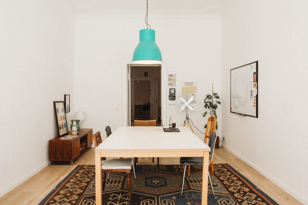Meeting room at CU.Office Berlin for workshops and events